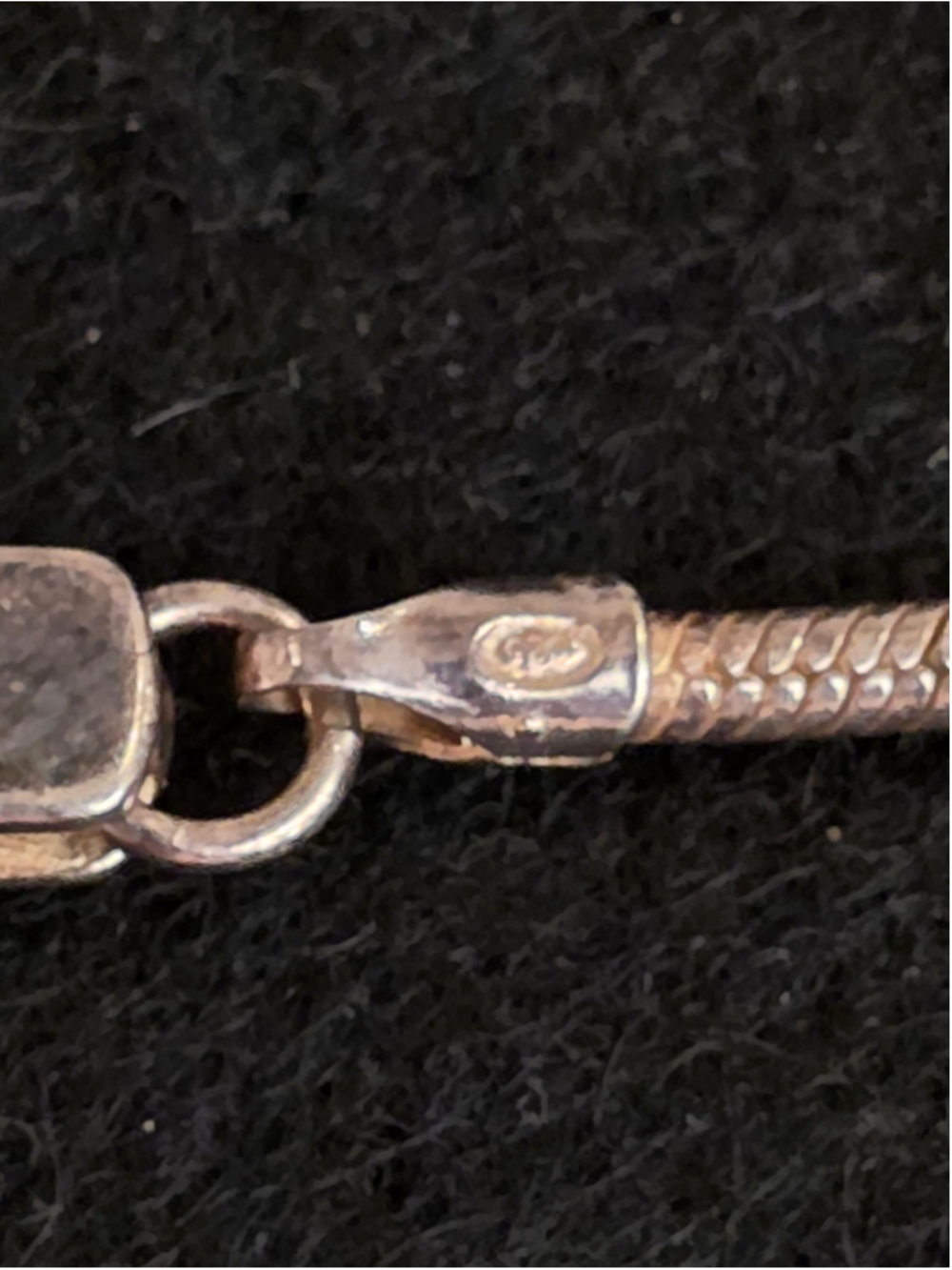 RARE 1990s Chanel 925 Sterling Silver Cube Charm Necklace - Picture 6 of 8